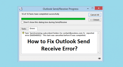Try These 6 Methods To Resolve Outlook Send Receive Error