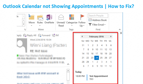 Outlook Calendar not Showing Appointments | How to Fix?