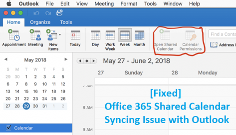 [Fixed] Office 365 Shared Calendar Syncing Issue with Outlook