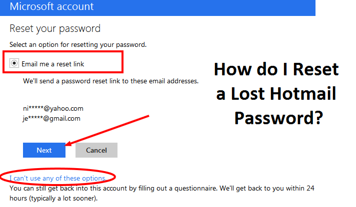 Reset-Lost-Hotmail-Password