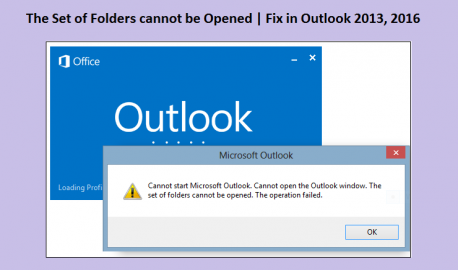 5 Methods To Fix The Set Of Folders Cannot Be Opened Error In Outlook
