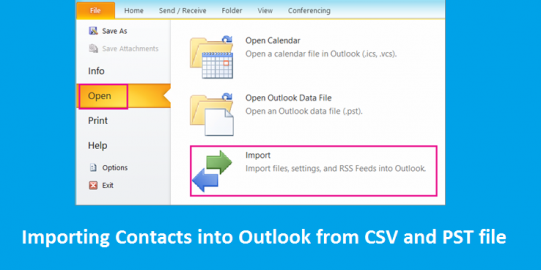 Know how to import contacts into Outlook!