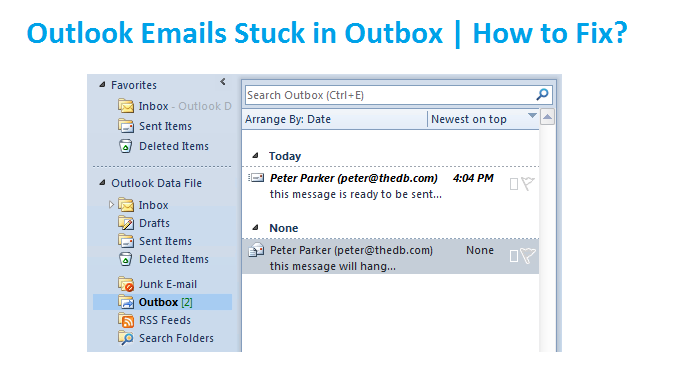 emails stuck in outbox office 365