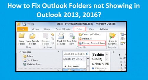 how to set up folders in outlook 2016