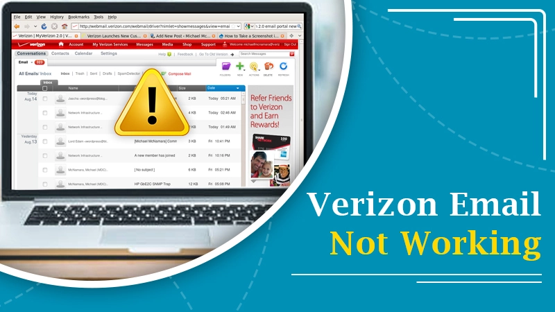 Verizon Email Not Working